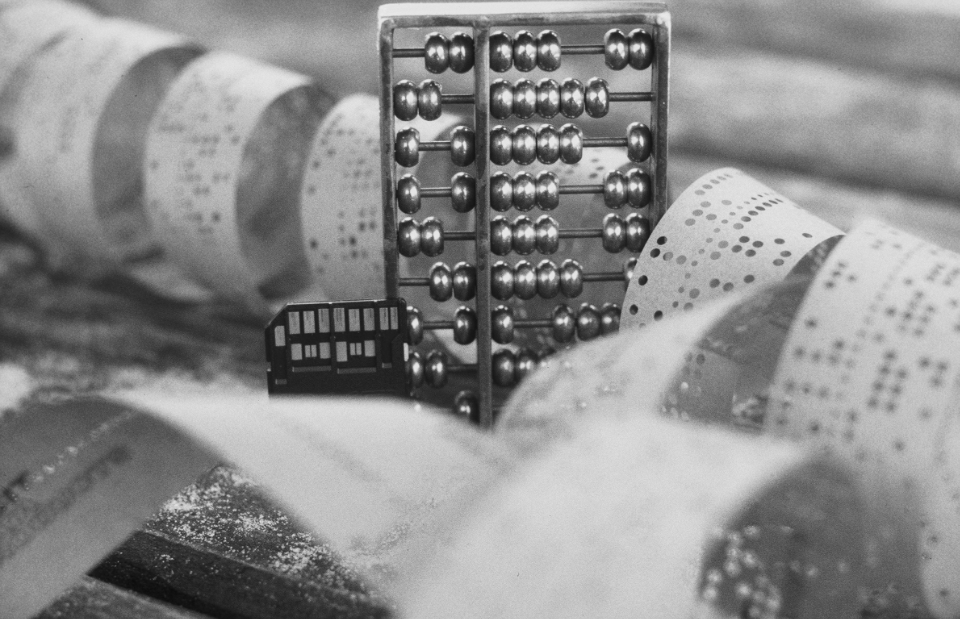 sd card, perforated code, chinese abacus