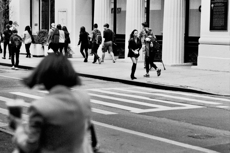 girl against the stream