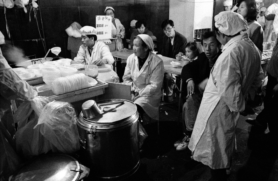 cooking at night, Shanghai 1995